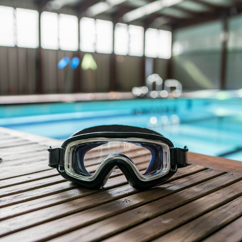 Swimmer in the pool