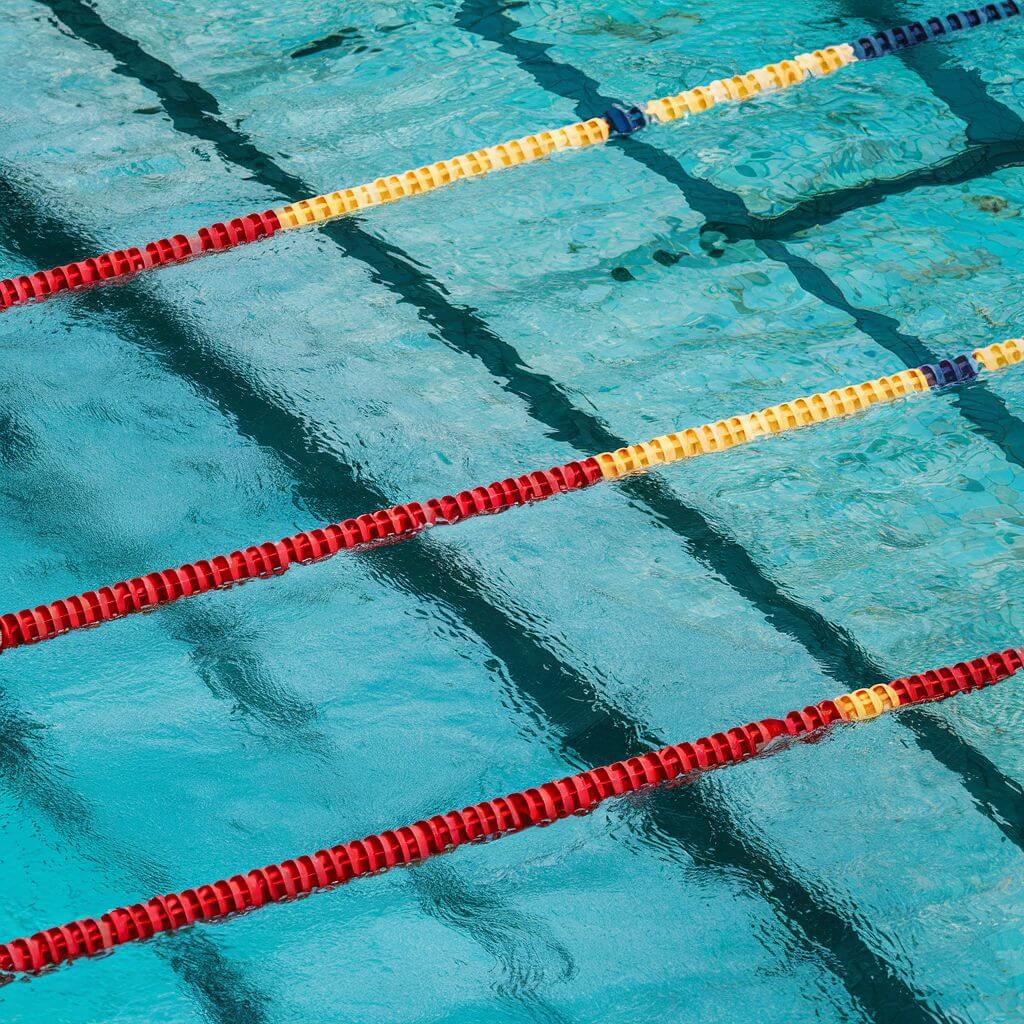 Swimmers in the pool